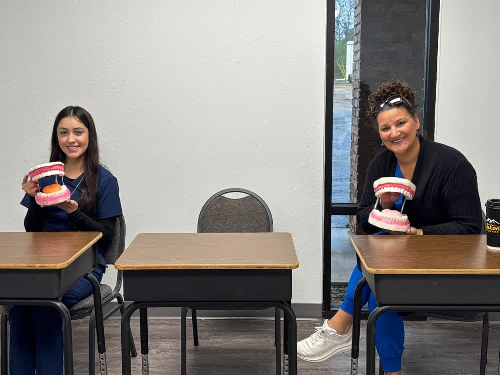 Students learning practical dental skills at Premier Dental Academy