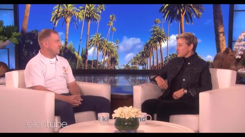 Ryan Nichols with Ellen DeGeneres
